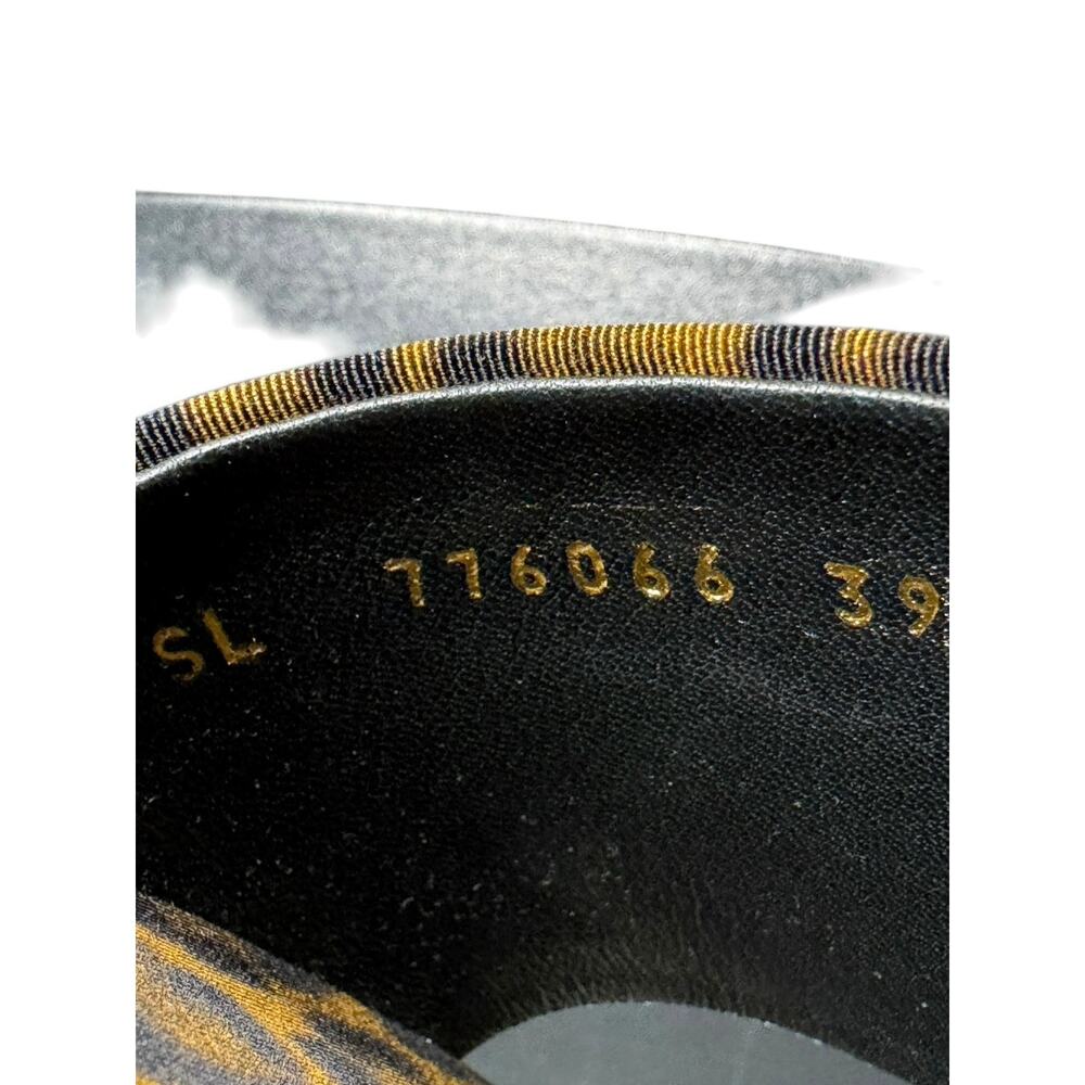 Saint Laurent NIB Carlyle Flat Slide in Leopard Size 39 - Picture 10 of 13